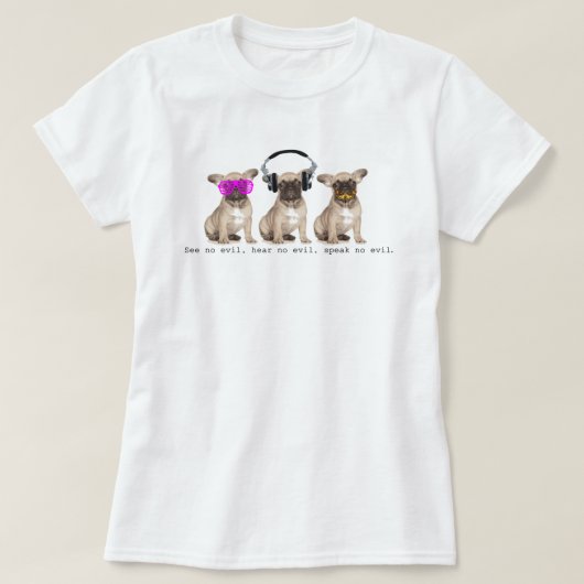 Bull 3匹の賢い犬 tシャツ (デザイン正面)
