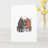 Bull And Bear -暗号/株おもしろい式 カード (黄色い花)