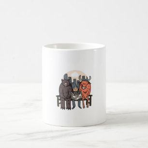 Bull And Bear -暗号/株おもしろい式 コーヒーマグカップ
