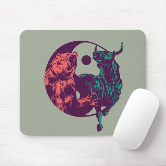 Bull and Bear Day Tradersギフト マウスパッド (マウス)