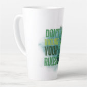 Bull design | Reminder | Motivation カフェラテマグ (左アングル)