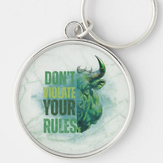 Bull design | Reminder | Motivation キーホルダー (正面)