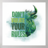 Bull design | Reminder | Motivation ポスター (正面)