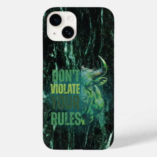 Bull design | Reminder | Motivation Case-Mate iPhoneケース (裏面)