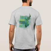 Bull design | Reminder | Motivation Tシャツ (裏面)