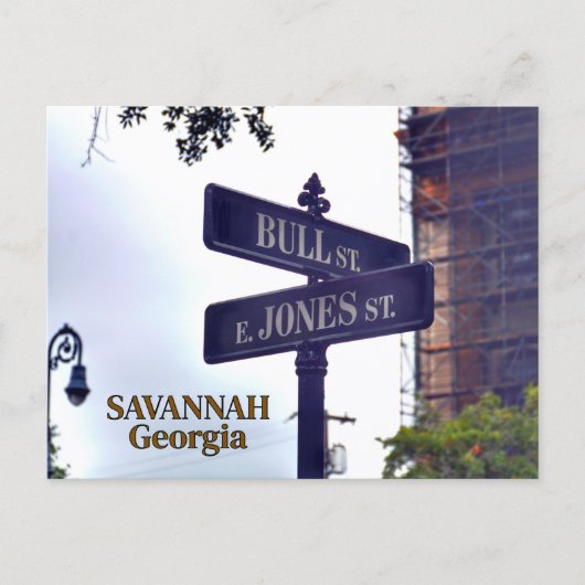 Bull & E. Jones Savannah, GAフォトグラフィックスポストカード ポストカード (正面)