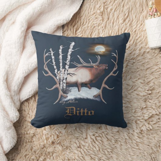 Bull Elk クッション (ブランケット)