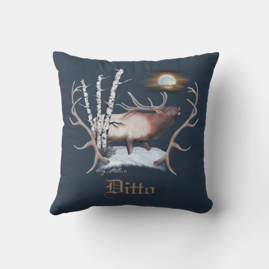 Bull Elk クッション (裏面)