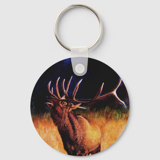 Bull Elk Call Of The Wild Key Chain キーホルダー (正面)