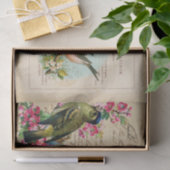 Bull Finch Ephemera Book Pages with Bee & Birds 薄葉紙 (ギフト)