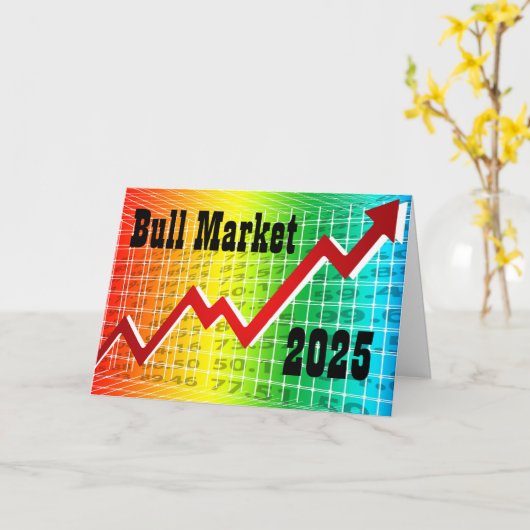 Bull Market 2025 カード (黄色い花)