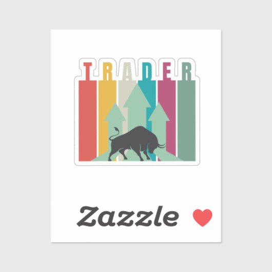 Bull market Trader | Simple design  シール (シート)