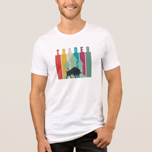 Bull market Trader | Simple design  トライブレンドＴシャツ (正面)