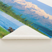 Bull moose in Wonder Lake シェルパブランケット (3/4)