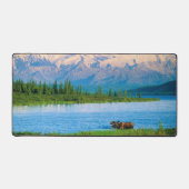 Bull moose in Wonder Lake デスクマット (正面)