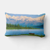 Bull moose in Wonder Lake ランバークッション (裏面)