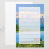 Bull moose in Wonder Lake 便箋 (正面/裏面)