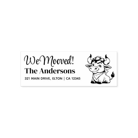 Bull Personalization差出人住所 セルフインキングスタンプ (デザイン)