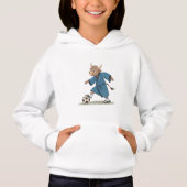 Bull playing soccer in karate kimono (正面)