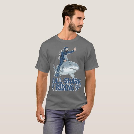 Bull Shark Riding Tシャツ (正面フル)