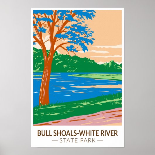 Bull Shoals - アーカンソー州立公園 ホワイトリバー ポスター (正面)