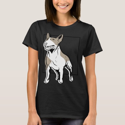 Bull Terrier Bullterrier Tシャツ (正面)