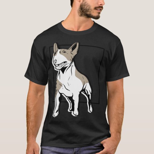 Bull Terrier Bullterrier Tシャツ (正面)
