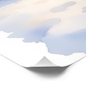 Bull Terrier Cozy Cottage Christmas Tree Art ポスター (コーナー)