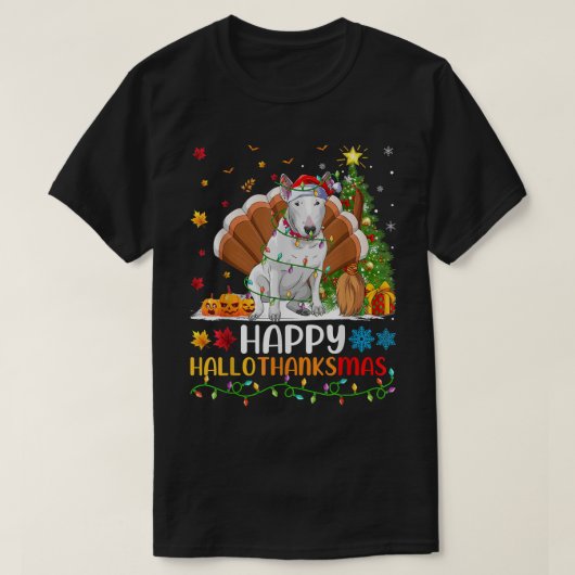Bull Terrier Dog Lover Funny Bull Terrier HelloTha Tシャツ (デザイン正面)