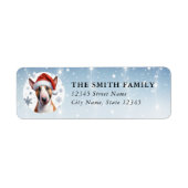 Bull Terrier Dog Return Address Labels ラベル (正面)