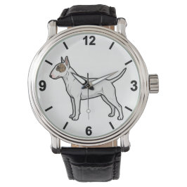 Bull Terrier Dog Wrist Watch Bold Pet Style 腕時計