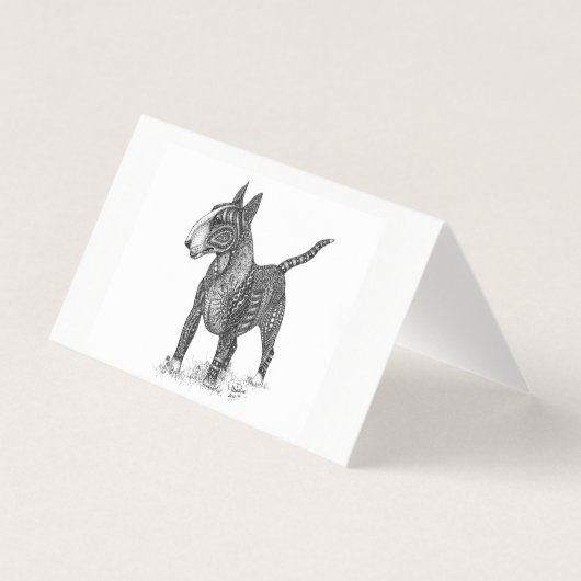Bull Terrier Folded Card (正面)