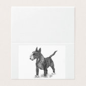 Bull Terrier Folded Card (外部フラット)