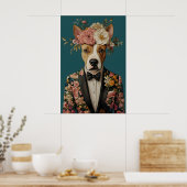 Bull Terrier In Suit Poster, Bull Terrier ポスター (キッチン)