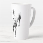 Bull Terrier Mug – Gritty Ink Style カフェラテマグ (右アングル)