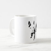 Bull Terrier Mug – Gritty Ink Style コーヒーマグカップ (正面左)