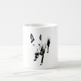 Bull Terrier Mug – Gritty Ink Style コーヒーマグカップ