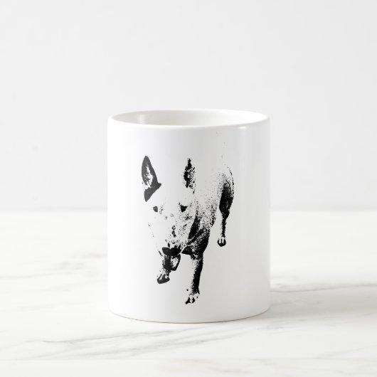 Bull Terrier Mug – Gritty Ink Style コーヒーマグカップ (中央)