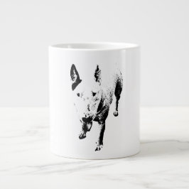Bull Terrier Mug – Gritty Ink Style ジャンボコーヒーマグカップ