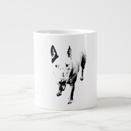 Bull Terrier Mug – Gritty Ink Style ジャンボコーヒーマグカップ