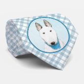 Bull Terrier Painting - Cute Original Dog Art ネクタイ (ロール)