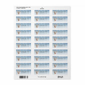 Bull Terrier Return Address Label ラベル (フルシート)