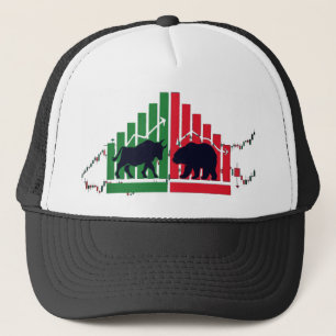 Bull vs Bear Cap - VYBE CORE Trading Hat for Stock キャップ