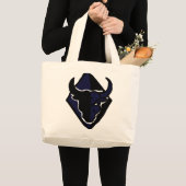 Bull Zodiac Character Tote – Steady Earth Energy ラージトートバッグ (正面(商品))