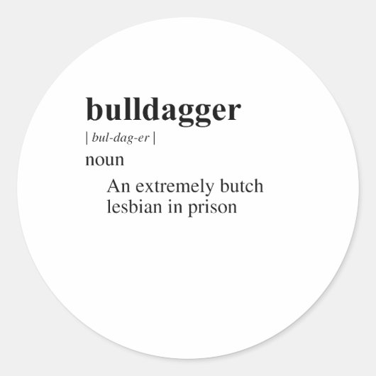 BULLDAGGER ラウンドシール (正面)