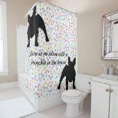 Bulldogの友人 シャワーカーテン (インサイチュ)