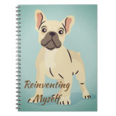 Bulldogノートブクールックフランスのブックの自分自身の再発明 ノートブック (正面)