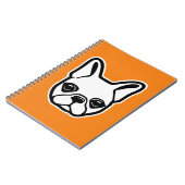 Bulldogフランスのドロウストリングバッグ ノートブック (左側)