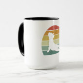 Bulldogフランスのヨガおもしろい贈呈 マグカップ (正面左)