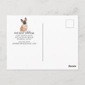 Bulldogフランスの引っ越し案内はがき ポストカード (裏面)